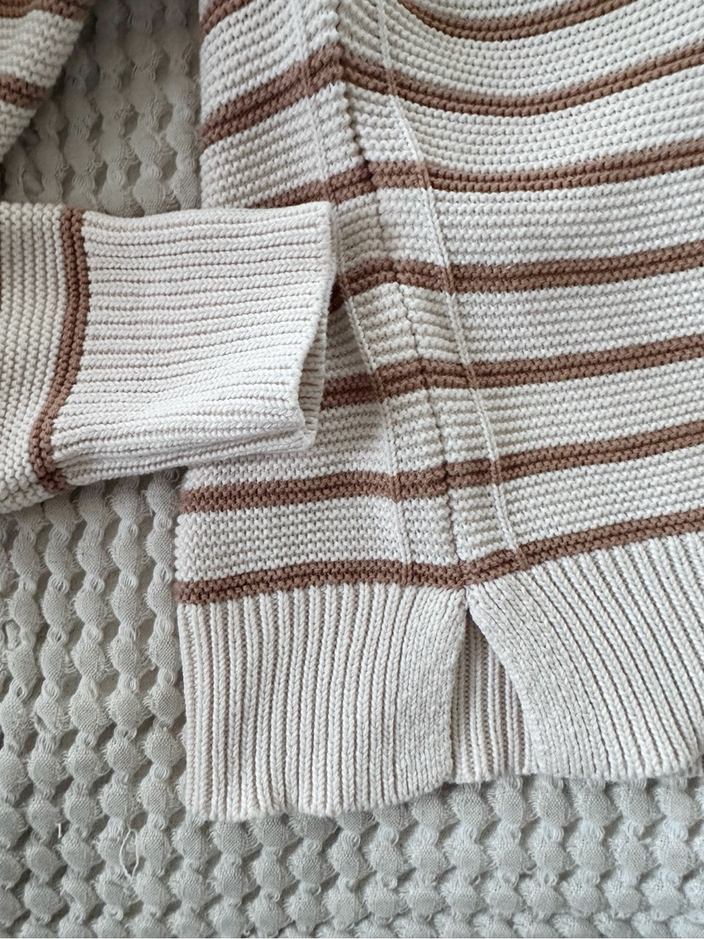 French Connection striped cotton knit sweater - Picture 7 of 9